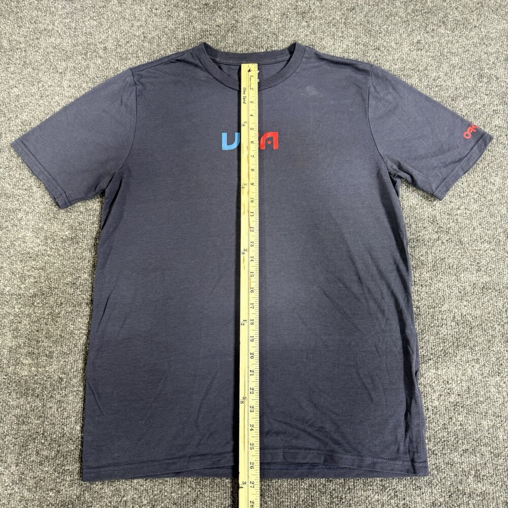 Oakley Team USA T Shirt Mens Medium Navy Blue Regular Fit Olympics Logo Graphic - Picture 5 of 10